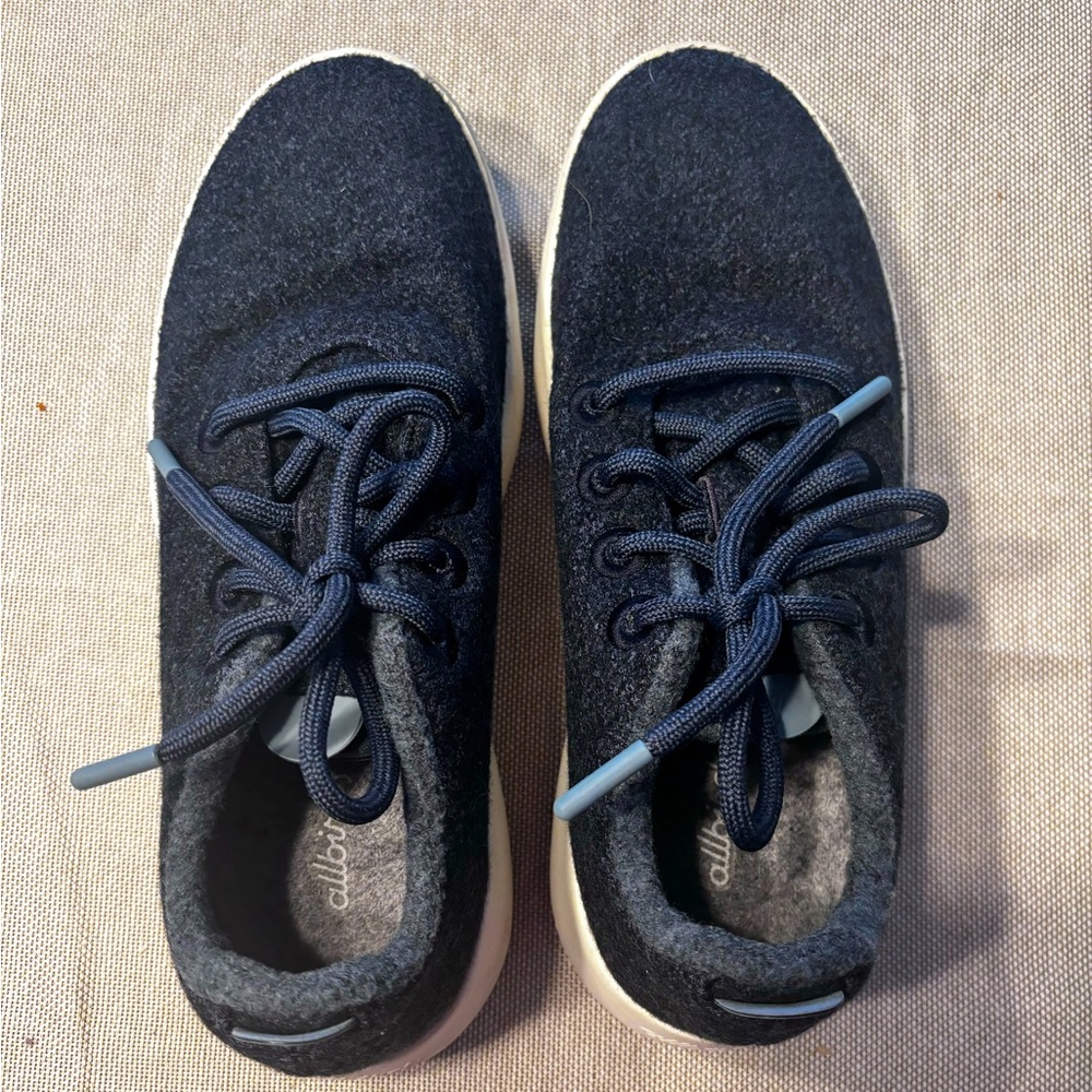 Navy blue women’s all bird sneakers